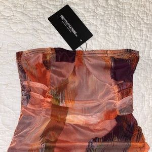 Pretty little thing orange mini dress